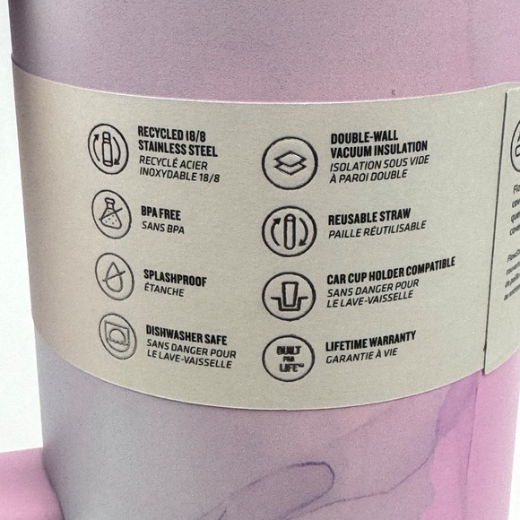 NEW Stanley Quencher H2.0 40oz Tumbler Pink Watercolor Tulle Target Exclusive - Picture 8 of 12